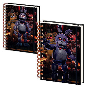 Five Nights At Freddy´s 3D kroužkový blok A5 (Jump Scare)