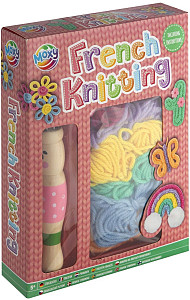 Francouzské pletení růžová