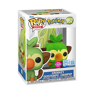 Funko POP Games: Pokémon - Grookey (Flocked) #957