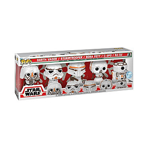 Funko POP Star Wars: Holiday Snowman - Darth Vader, Stormtrooper, Boba Fett, C-3PO, R2-D2 - 5 pack (exclusive special edition)