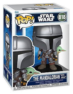 Funko POP: Star Wars - The Mandalorian with Grogu #818