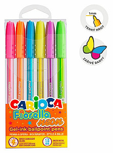 Gelová pera Fiorella - Neon, 6ks