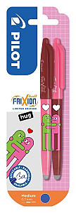 Gumovací roller FriXion Ball 07, Friends Ltd., R., BL, 2ks, vínová/k. růžová, HUG