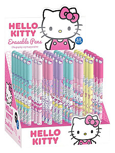 Gumovatelné pero Hello Kitty, s víčkem, modrá náplň