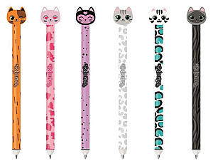 Gumovatelné pero Kočky (mix)