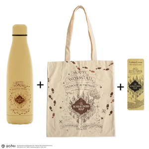 Harry Potter Dárková set - Pobertův plánek (Láhev, taška, záložka)