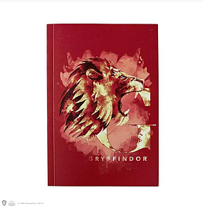 Harry Potter zápisník A5 - Nebelvír akvarel