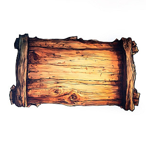 Herní podložka - 61 x 35,5 cm - Dřevěný tác