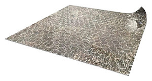 Herní podložka stíratelná dlažba - 50 x 50 cm - Hexagonová mřížka