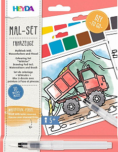 HEYDA 10 omalovánek - dopravní prostředky