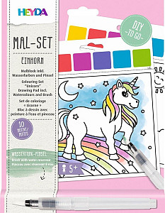 HEYDA 10 omalovánek - jednorožci