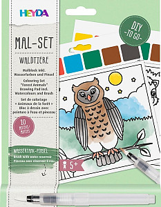 HEYDA 10 omalovánek - zvířátka z lesa