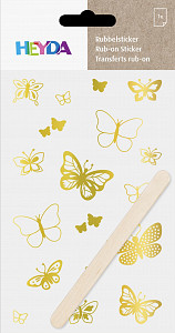 HEYDA Propisoty 10 x 19 cm - motýlci zlatí