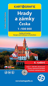 Hrady a zámky Česka 1:500 000