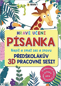 Hravé učení Písanka - Napiš a smaž zas a znovu - Drážkované linky a tužka