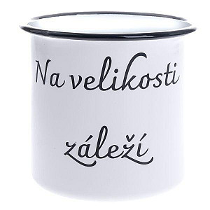 Hrnek smaltový dekorační Na velikosti záleží 1000 ml