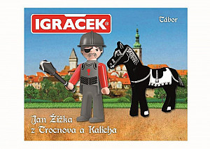 Igráček - Jan Žižka z Trocnova a Kalicha - figurka, kůň a zbroj