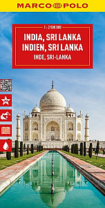 Indie, Srí Lanka 1:2 500 000 / cestovní mapa MARCO POLO