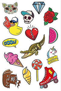 JOVI dětské tetovačky 15ks - Srdce