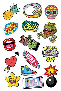 JOVI dětské tetovačky 15ks - Surf