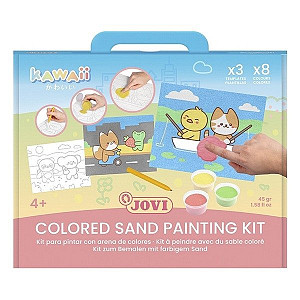 JOVI Kawaii PLAY&FUN malování pískem sada 12ks