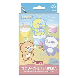 JOVI Kawaii temperové barvy 5 x 35 ml + štětec