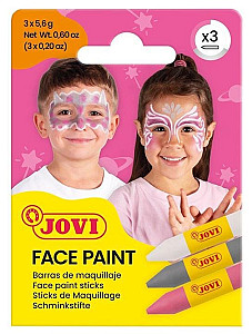 JOVI obličejové tužky 3x5,6g - růžová, stříbrná a bílá
