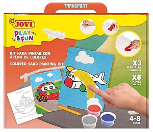 JOVI PLAY&FUN sada na malování pískem 12ks - Transport