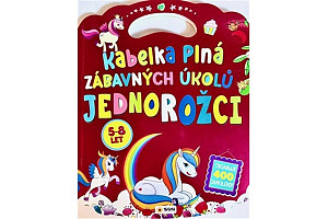Kabelka plná zábavných úkolů - jednorožci - 400 samolepek