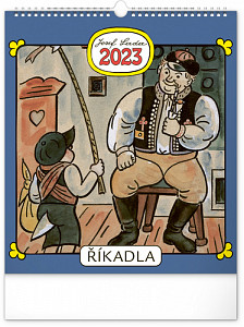 Kalendář 2023 nástěnný: Josef Lada - Říkadla, 30 × 34 cm
