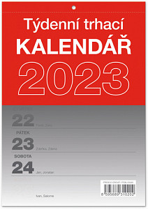 Kalendář 2023 nástěnný: Trhací týdenní, A5