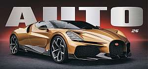 Kalendář 2026 Auto, stolní, 29,7 x 13,8 cm