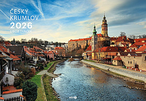 Kalendář 2026 Český Krumlov - nástěnný na šířku