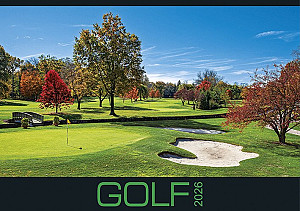 Kalendář 2026 Golf, nástěnný, 48,5 x 34 cm