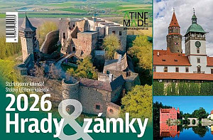 Kalendář 2026 Hrady a zámky, stolní, týdenní, 15 x 22,5 cm