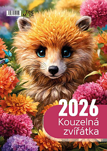 Kalendář 2026 Kouzelná zvířátka, nástěnný, 29,7 x 42 cm