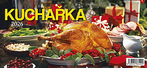 Kalendář 2026 Kuchařka, stolní, 29,7 x 13,8 cm