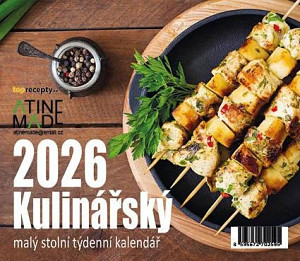 Kalendář 2026 Kulinářský, stolní, týdenní, 13 x 15 cm