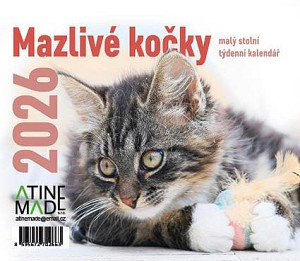 Kalendář 2026 Mazlivé kočky, stolní, týdenní, 13 x 15 cm