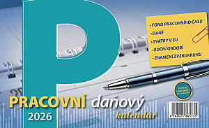 Kalendář 2026 Pracovní daňový, stolní, 23 x 14 cm