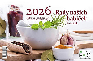 Kalendář 2026 Rady našich babiček, stolní, týdenní, 15 x 22,5 cm