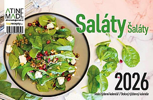 Kalendář 2026 Saláty, stolní, týdenní, 15 x 22,5 cm