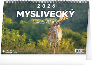 Kalendář 2026 stolní: Myslivecký, 23,1 x 14,5 cm
