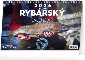Kalendář 2026 stolní: Rybářský, 23,1 x 14,5 cm