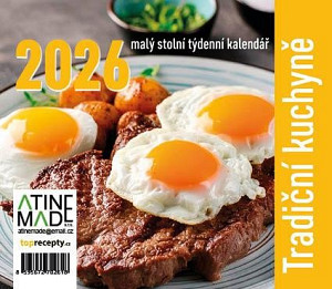 Kalendář 2026 Tradiční kuchyně, stolní, týdenní, 13 x 15 cm