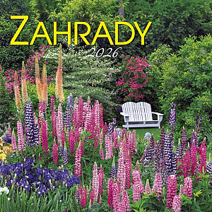 Kalendář 2026 Zahrady, nástěnný, 33 x 33 cm