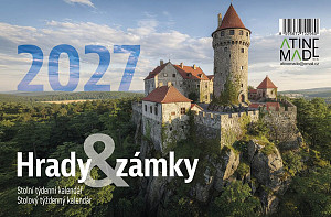 Kalendář 2027 Hrady a zámky, stolní, týdenní, 14 x 21,4 cm