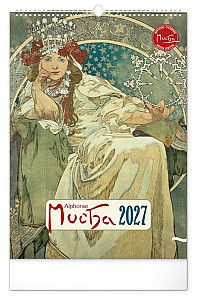 Kalendář 2027 nástěnný: Alfons Mucha, 33 x 46 cm