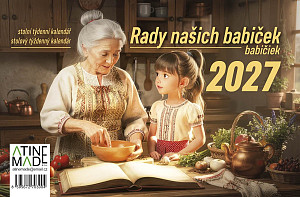 Kalendář 2027 Rady našich babiček, stolní, týdenní, 14 x 21,4 cm