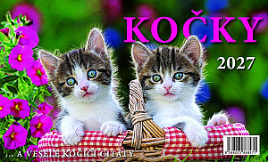 Kalendář 2027 stolní: KOČKY